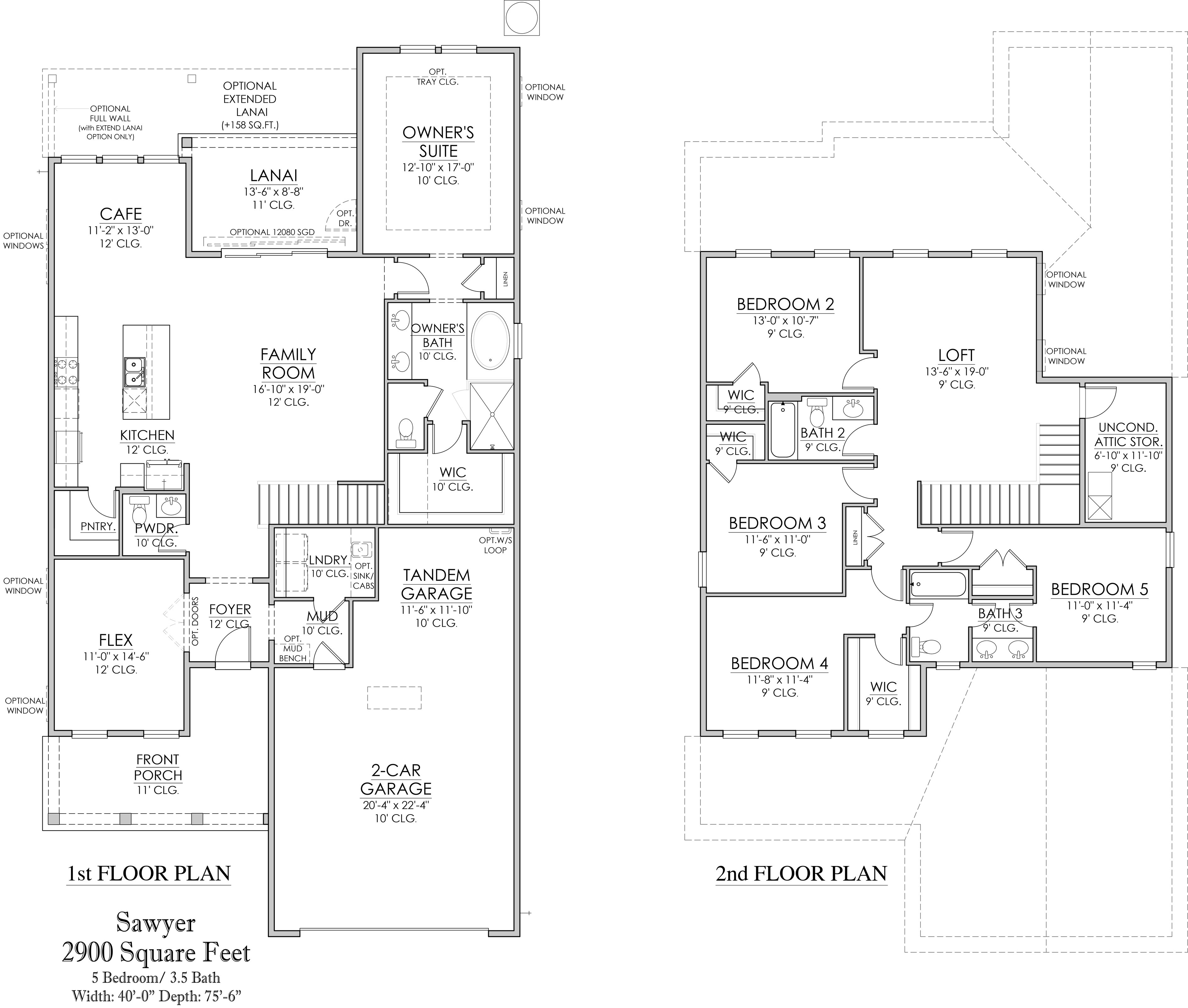 Sawyer Floor Plan Riverside Settler's Landing